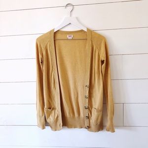 Mustard yellow cozy cardigan